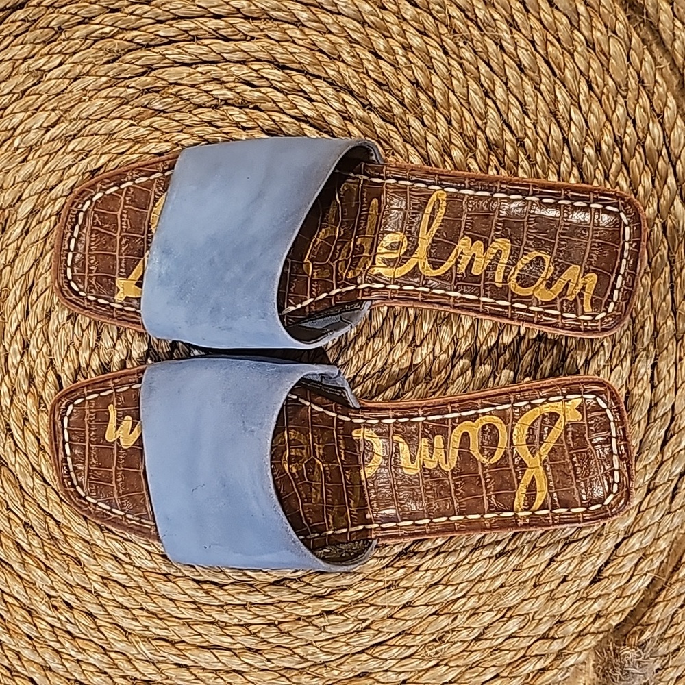 Sam Edelman Sandals, 7, blue.